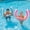Pink, Blue, variant on 2Pcs 30 x 24 In Inflatable Curved Swimming Pool Noodle, Pool Float for Adult Summer Vacation Beach Swim Water Games Travel
