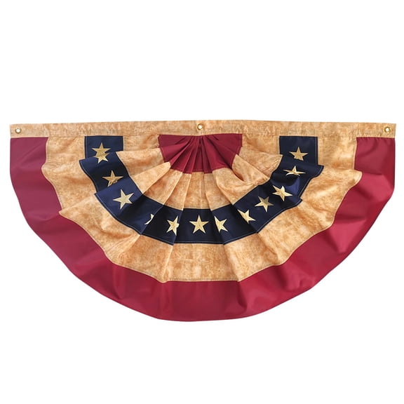 Briarwood Lane Tea Stained Patriotic Bunting 72" X 36