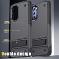 thumbnail image 6 of JTCASES for Motorola Moto Stylus 5G (2022)  Case, Foldable Kickstand Heavy Duty Protective Rugged Hybird Anti-slip Shockproof/Drop Resistant PC TPU Shell, Gray, 6 of 7
