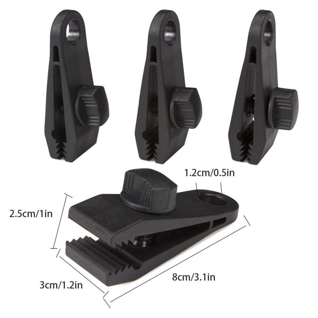 Clip para tiendas de campaña, 10PCS Clip para lonas Clip para lonas para tiendas Abrazadera instantánea para toldos La mejor de su clase