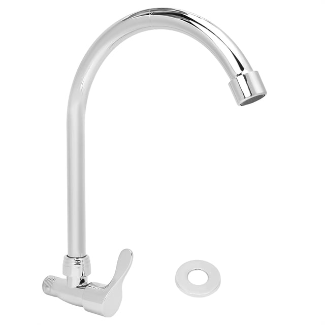 G1/2in 360 Degrees Rotation Zinc Alloy Household Faucet Sink Water Tap for Home Kitchen Use