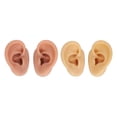 thumbnail image 1 of 2 Pair Silicone Ear Model, Left And Right Soft Flexible Model  Ear  Practice, Silicone Body Parts For Earring Jewelry Display, Acupuncture Teaching Tool, 1 of 8