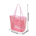thumbnail image 2 of Large Capacity Mesh Tote Bag for Travel Beach Picnic Camping Swimming with Sandproof Design and Inner Pockets, 2 of 4