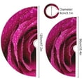 thumbnail image 3 of FMSHPON Valentines Mother's Day Rose Xmas Christmas Tree Skirt Stand Mat for Holiday Party Decoration Indoor Outdoor 48 inches, 3 of 6