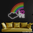 thumbnail image 2 of Glowneon Love Rainbow Neon Sign, Cloud Heart Led Sign, Pride Led Sign, 2 of 5