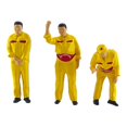 thumbnail image 1 of STARTIST 3 Pieces 1/64 Miniature Model Gas Station People Figures Gift for Sand Table yellow, 1 of 9
