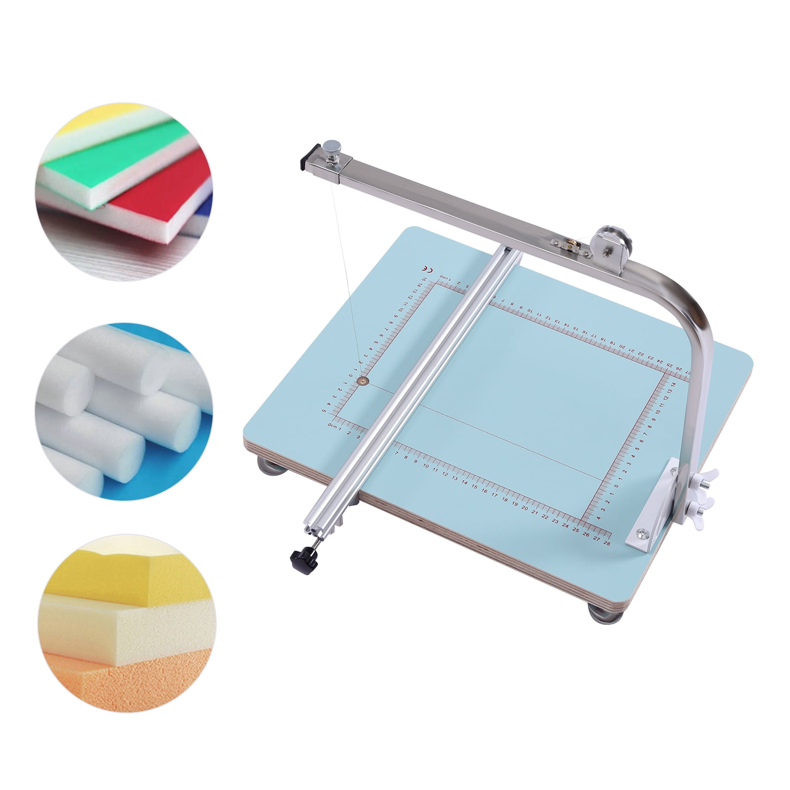 Dwellnix High-efficiency foam cutting machine with stainless steel column, 0.01" precision wire, adjustable cutting angle, quick heating for accurate cuts, perfect for DIY projects