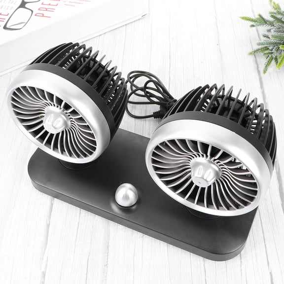 FOMIYES Car Fan USB Car USB Fan Black ABS 1Pack