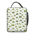 thumbnail image 5 of Tractor and Leaves White Pattern Insulated Lunch Bag for Men Women,Waterproof Lunch Box for Work,Picnic or Travel,Thermal Insulation,10.63x9.06x3.54 Inches, 5 of 5