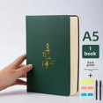 thumbnail image 3 of Cuaderno de cuero suave súper grueso A5, alta estética, simple, versión coreana, diario, libro de cuenta de mano, diario de aprendizaje, 3 of 5