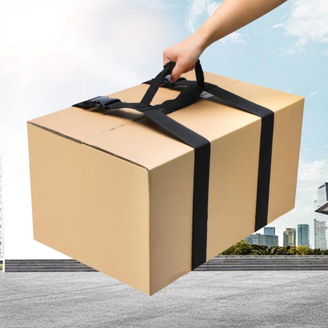 Correa de transporte para caja de mudanza con asa, cinturón ajustable, versátil y resistente al desgaste. Longitud 200cm
