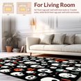 thumbnail image 2 of ODIKA 4'x6' Machine Washable Non-Slip Area Rug, Contemporary Dark Humor Design High Traffic Rug, Black, 19274, 2 of 7