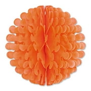 Tissue Flutter Ball Orange 19"- Pack of 12