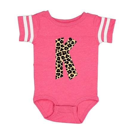 

Inktastic Leopard Print Letter K Gift Baby Boy or Baby Girl Bodysuit