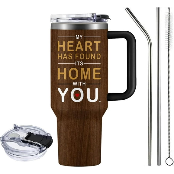 Valentine's Day Gifts for Her, 40oz In Case I Don''t Say It Enough Tumbler, I Love You Gifts for Wife Husband, Valentine's Anniversary Birthday Gifts