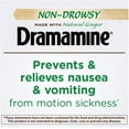 Dramamine Naturals NonDrowsy Travel Motion Sickness Relief Capsules with Ginger Pack of 2