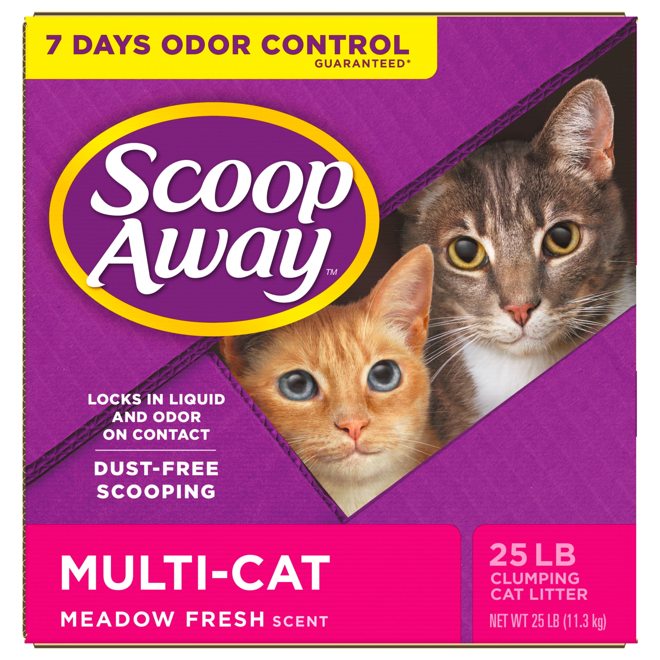 Scoop Away Extra Strength Multi-Cat Scented Litter, Clumping Cat Litter, 38 lb