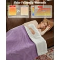 thumbnail image 6 of Fast Heating Heated Blanket Full Size - Soft Flannel Electric Throw, 4 Adjustable Heat Levels, 10H Auto Shut Off, Machine Washable, ETL Certified - Ideal for Bed, Couch, Office - Purple, 72x84 inches, 6 of 8