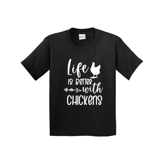 Inktastic Life is Better with Chickens Youth T-Shirt