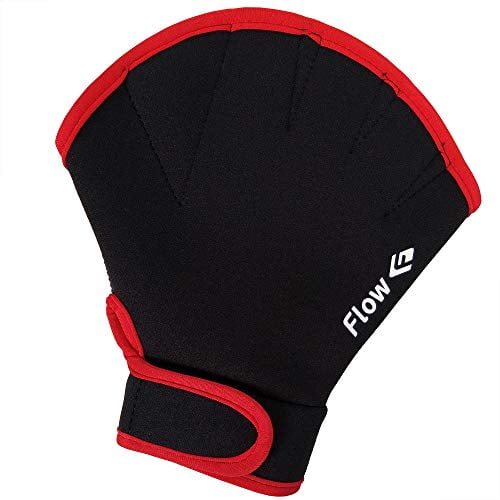 Aquatic Fitness Flow Swimming Resistance Gloves and Swim Training Webbed Gloves for Water Aerobics 