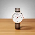 thumbnail image 4 of Reloj Para Mujer Steiner Minimalista 40 mm Correa de Malla Duo-Tono Oro Rosa, 4 of 5
