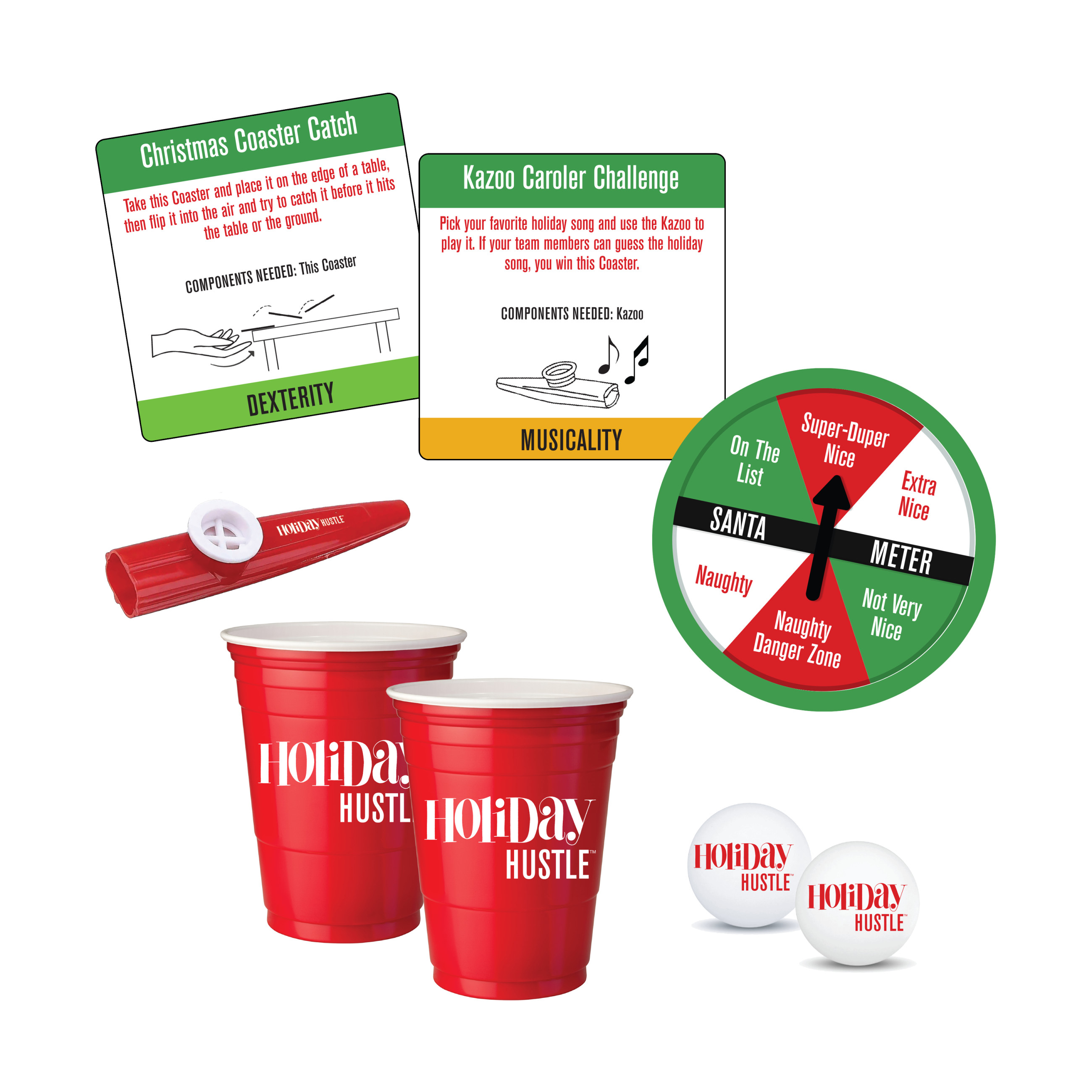 University Games Holiday Hustle - The Minute to Win it Family Party Game