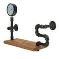 thumbnail image 4 of Retro Water Pipe Rack,Wrought Iron Wall Shelf Wall Mounted Shelf Wall Hanging Storage Rack Time-Tested Durability, 4 of 14