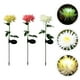 thumbnail image 3 of Lámpara solar para jardín con diseño de flores, 3 unidades, 3 of 6