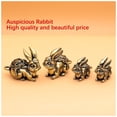 thumbnail image 4 of Ruiboury Hangings Pendant Rabbit Special Design Pendants Lightness Ornament Multifunctional Keychain Decoration Birthday Gifts Jixiangfu rabbit Large Size, 4 of 8