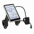 thumbnail image 3 of Medidor LCD para bicicleta eléctrica, 5 pines, 24 V, 36 V, 48 V, 60 V, universal, pantalla LCD M5 para bicicletas eléctricas de 31,8 22,2 mm, 3 of 14