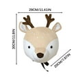 thumbnail image 3 of Head Wall Decor Toys For Nursery, Cute Stuffed Head Wall Mount Decor, Head Stuffed Hanging Wall Décor For Kids Bedroom Or Playroom, Usupdd 2025 Head Wall Decor Toys For, 3 of 6