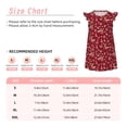 thumbnail image 3 of Vsdgher Robe de Nuit Festive Renne pour Filles Manches Courtes à Volants Robe de Nuit Pyjama pour Fête-Petit, 3 of 6