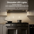 thumbnail image 4 of BRANO 30 Inch Insert Range Hood with Voice/Gesture/Touch Control, 900 CFM Built-in Kitchen Hood Vent with 4 Speed Exhaust Fan, 4 of 9