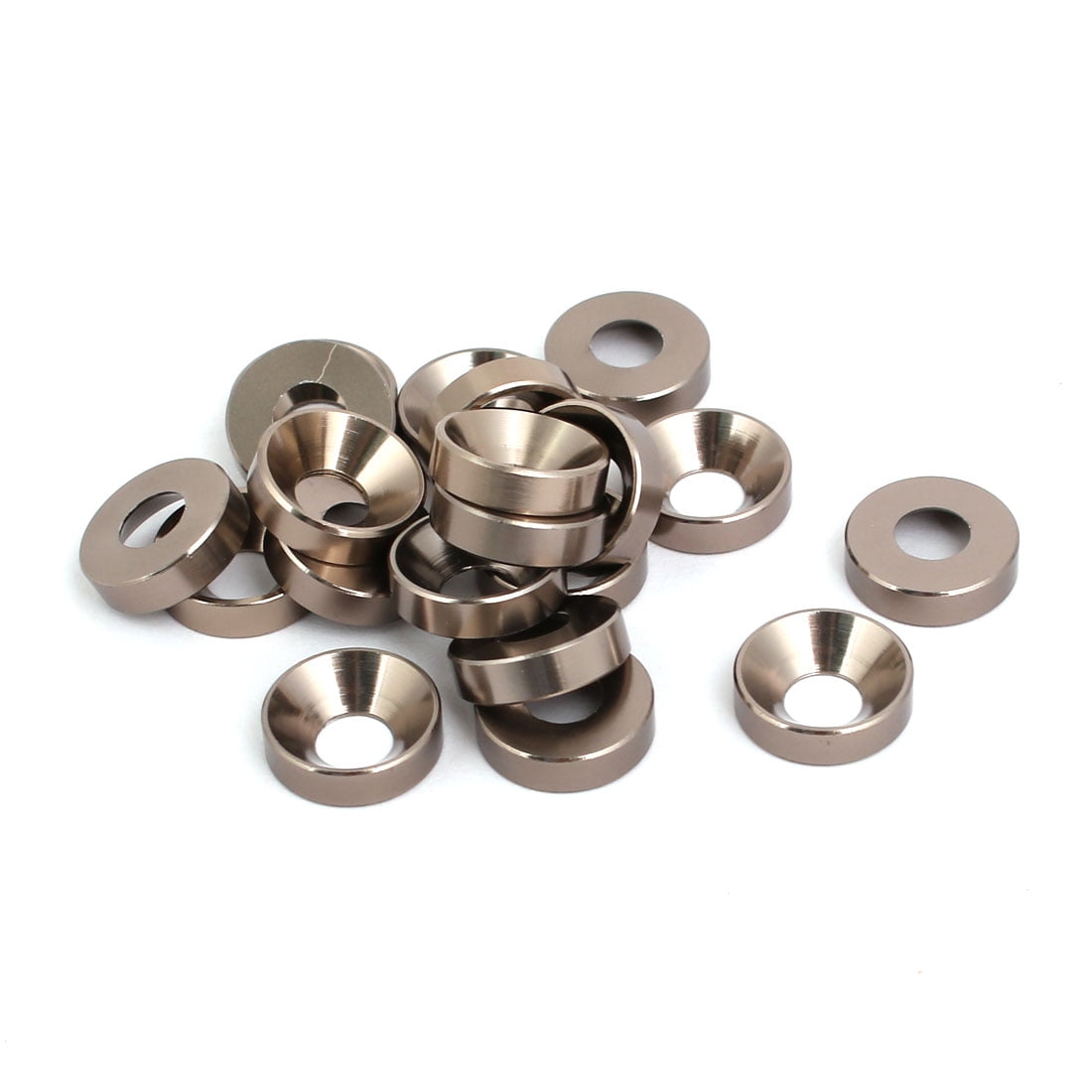 M5 Aluminium Alloy Cup Head Engine Bay Fender Bumper Washer Gray 20pcs