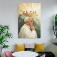 thumbnail image 6 of Pope Francis Canvas Painting, Wall Hanging Art, HD Print Wall Artwork for Dorm Bedroom Living Room, 6 of 8