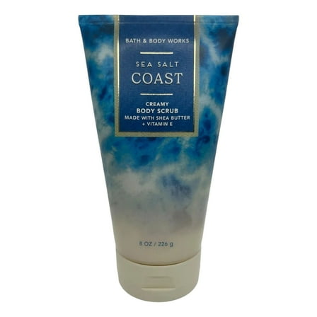 Bath and Body Works Sea Salt Coast Creamy Body Scrub Made with Shea Butter   Vitamin E 8 Oz / 226 g