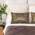 thumbnail image 3 of Pofeuu Leopard Print Print Satin Pillowcase for Hair and Skin Pillow Cases, Silk Pillow Cases, Soft Cooling Pillow Covers, 20x30 Inches（Pillow core not included）, 3 of 7