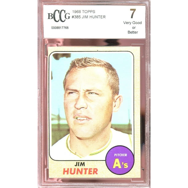 Topps 1968 Topps 385 Jim Hunter Kansas City Athletics Bgs cg 7 Walmart Com Walmart Com Topps 1968 Topps 385 Jim Hunter Kansas City Athletics Bgs cg 7 Walmart Com Walmart Com