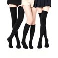 thumbnail image 2 of DOVACKA Women's Extra Long Thigh High Cotton Socks, Over Knee Boot Stockings, Warm Stretchy Comfort Fit, 2 of 6