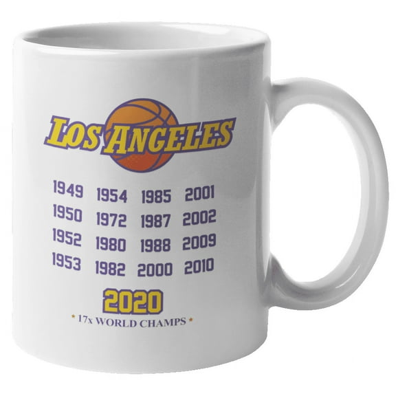 Los Angeles 2020 Champs, Cool Basketball Coffee & Tea Mug Cup or Stuff (11oz)