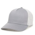 thumbnail image 4 of Outdoor Cap RGR-100M 5 Panel Heathered, Mesh Back Cap-Heathered Gray/White, 4 of 8