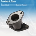 thumbnail image 3 of Aislante de unión de admisión de carburador Unique Bargains para Yamaha Kodiak 400 1993-1998, conector de carburador de motocicleta de goma negra, 1 juego, 3 of 6