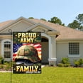 thumbnail image 2 of Jbralid Proud Army Family Linen Garden Flag For Spring Summer Home Outdoor Garden Yard Door Decor 12x18 inch, 2 of 5