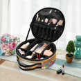 thumbnail image 6 of BZSMCE Makeup Bag Large Travel Cosmetic Bag with Adjustable Dividers Fashion Crimson Blossom Serenade Printed, 6 of 7