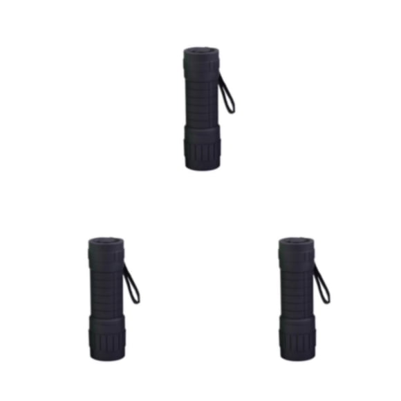 Soidarity Antorcha multifuncional para exteriores: para diversas actividades Linterna LED Juego de linternas Portátil Conveniente Durable Negro Type1 NO1