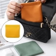 thumbnail image 3 of Leather Pouch Portable Waterproof Multipurpose Pocket Small Convenient Lightness Pocket Multifunctional Lightweight Delicate Mini Bag Coin Purse Storage Girls Lemon yellow, 3 of 7