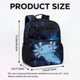 thumbnail image 7 of Pzuqiu Galaxy Axolotl Print 13.5 Inch Kids Backpack Water-resistant Breathable Lightweight Daypack for Preschool Kindergarten Boys Girls with Adjustable Straps Side Pockets, 7 of 7