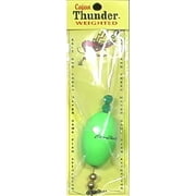 Precision Tackle Cajun Thunder 2.5 inch Oval Weighted Float - Green