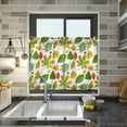 thumbnail image 7 of Leaves Pattern Kitchen Curtains 2 Panels UV Protected Tier Curtains, Half Window Curtains Kitchen Tiers for Guest Room Bathroom Sink Laundry Room Basement,24 x 27 Inch, 7 of 7