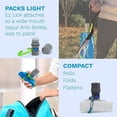 thumbnail image 4 of Vapur | Portable & Foldable Dog Water Bottle | Ez Lick | Collapsible Leak Proof Pet Water Dispenser for Walking, Camping, Hiking, & Travel!, Whiteout, 4 of 5